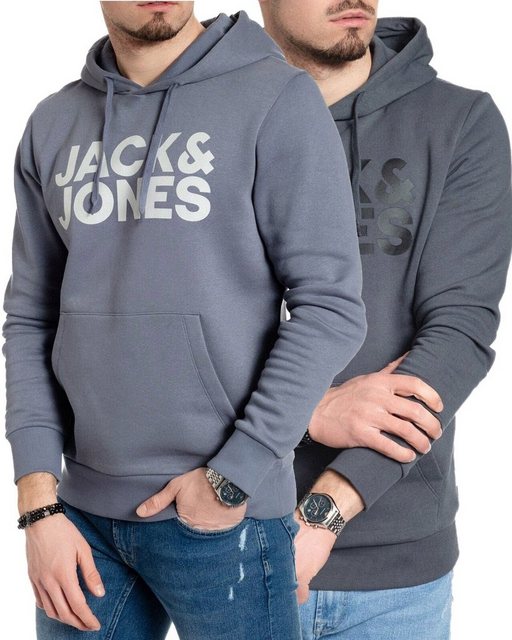 Jack & Jones Kapuzenpullover stilvolle Hoodies mit Logoprint (Spar Set, Dop günstig online kaufen