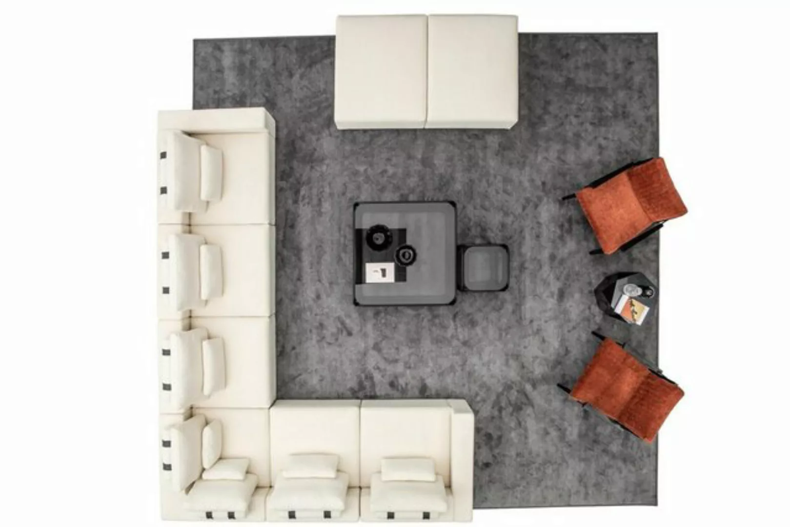 Xlmoebel Sofa Eckcouch-Set mit Designer-Polstercouch in L-Form und Sessel - günstig online kaufen