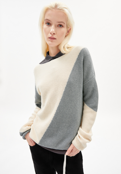 Mibaa Block Stripes - Damen Pullover Aus Bio-baumwolle günstig online kaufen