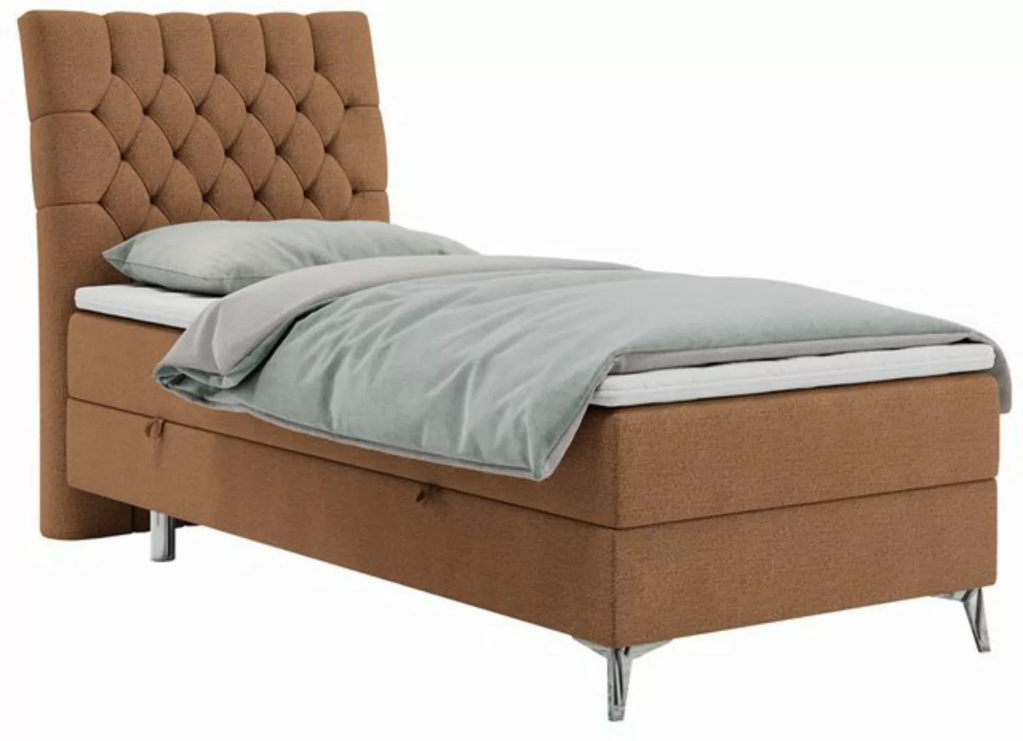 MKS MÖBEL Boxspringbett MILEN (Set, Packung, H3-Matratze, Topper T25, T30-S günstig online kaufen