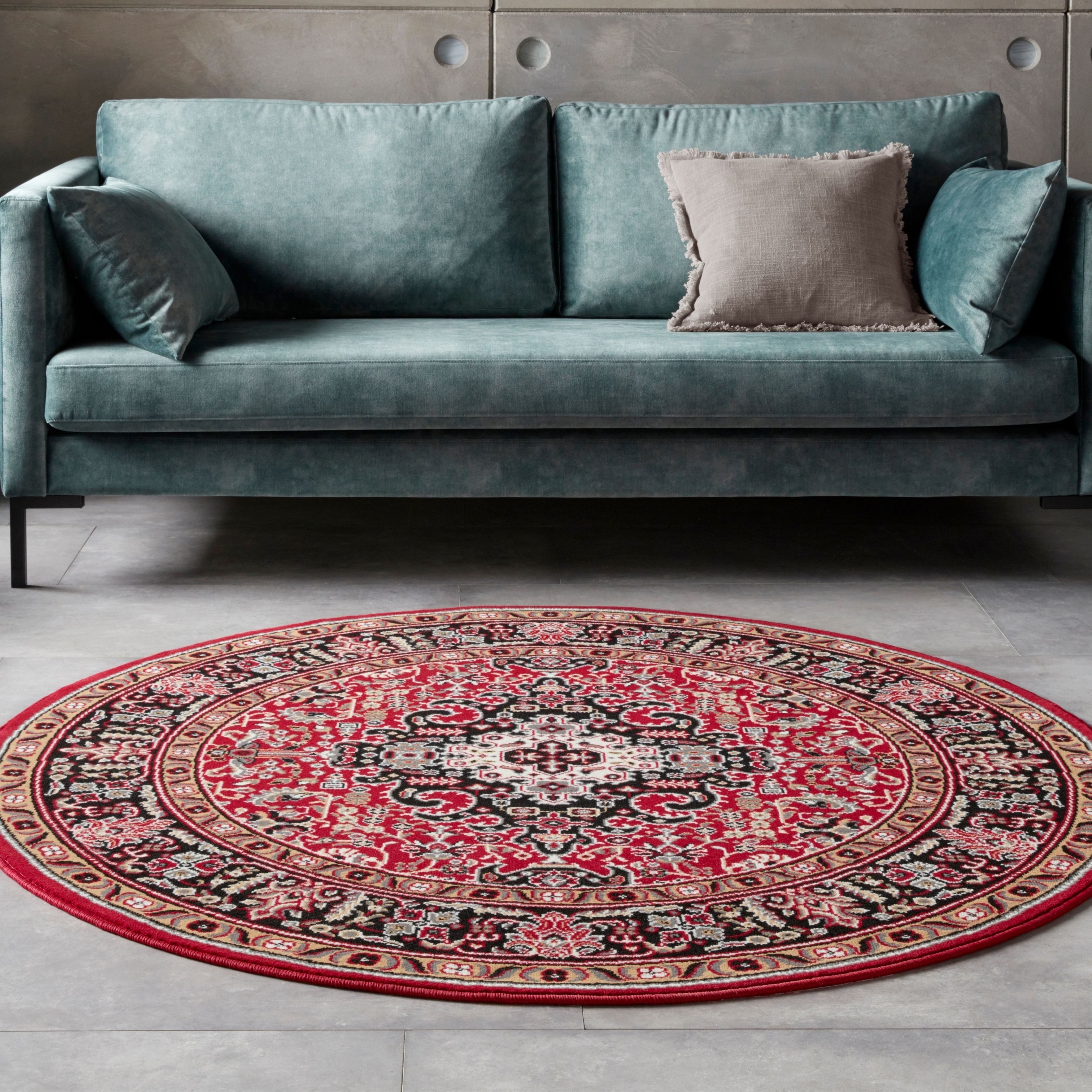 HANSE Home Teppich »Skazar Isfahan«, rund, 9 mm Höhe, Kurzflor, Orient, Tep günstig online kaufen