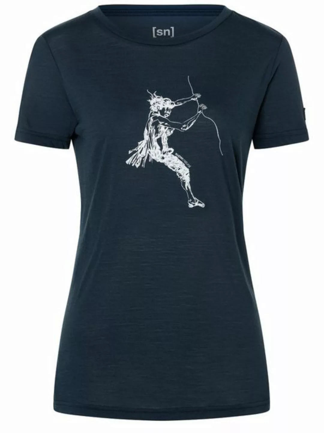 SUPER.NATURAL T-Shirt für Damen, Merino FINGERS MATTER Kletter Motiv, aktiv günstig online kaufen