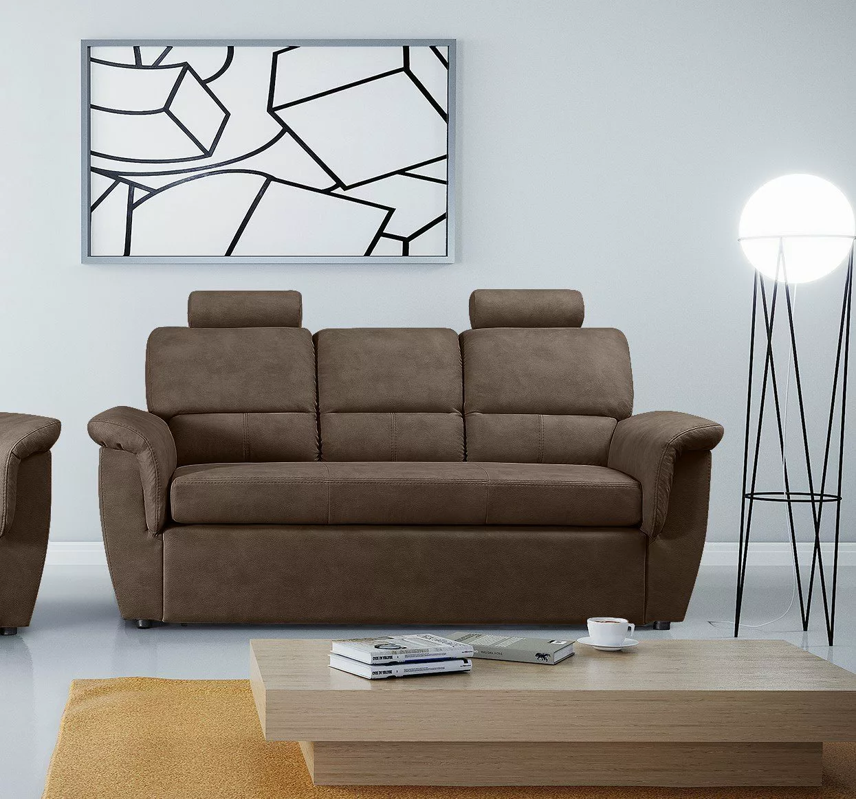 Siblo 3-Sitzer Modernes Dreisitzer Sofa Dayanne mit Schlaffunktion günstig online kaufen