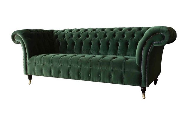 Xlmoebel Sofa Design Sofa 3-Sitzer Polster Couch Chesterfield Wohnbereich T günstig online kaufen