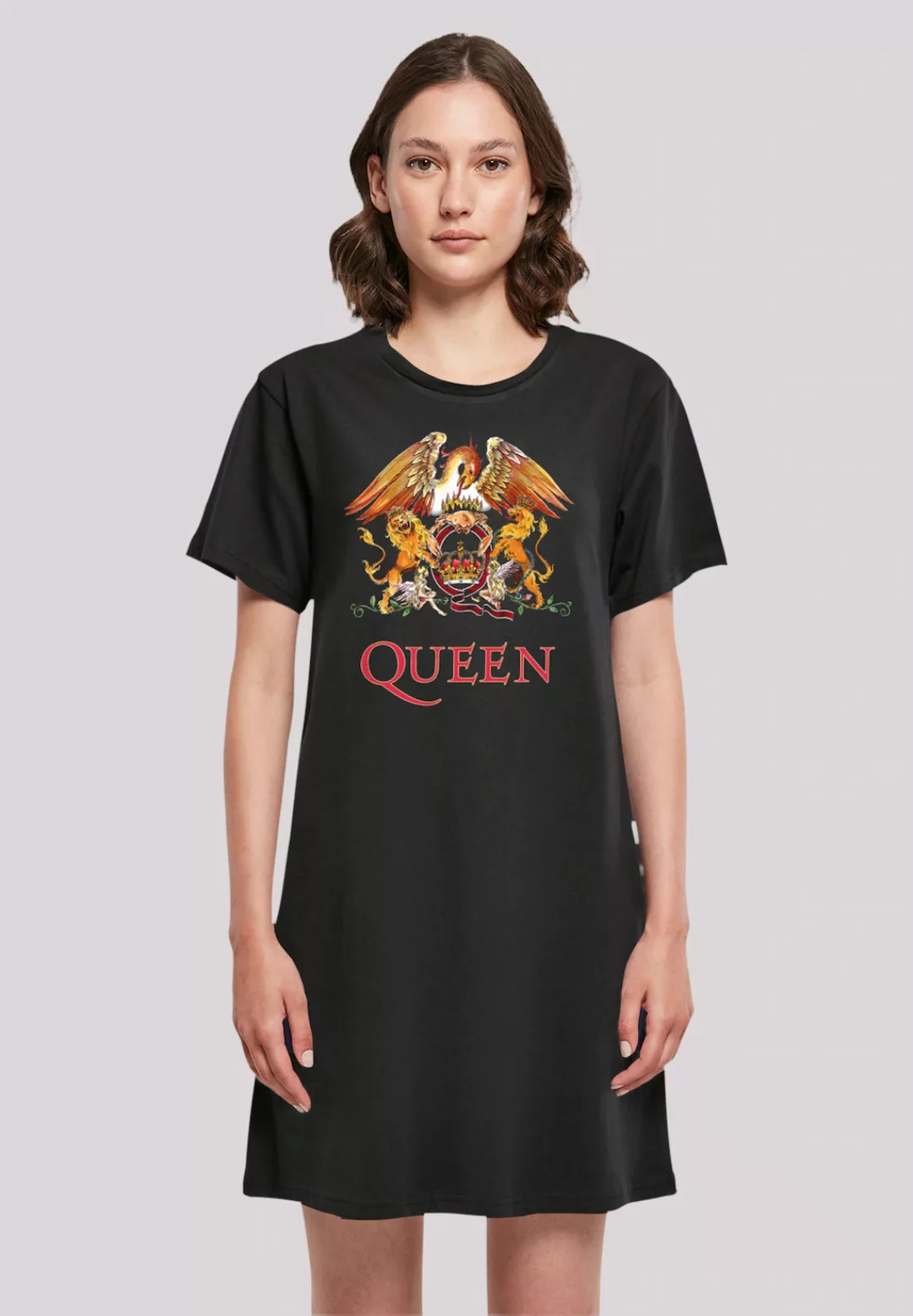 F4NT4STIC Shirtkleid "Queen Damen T-Shirt Kleid" günstig online kaufen