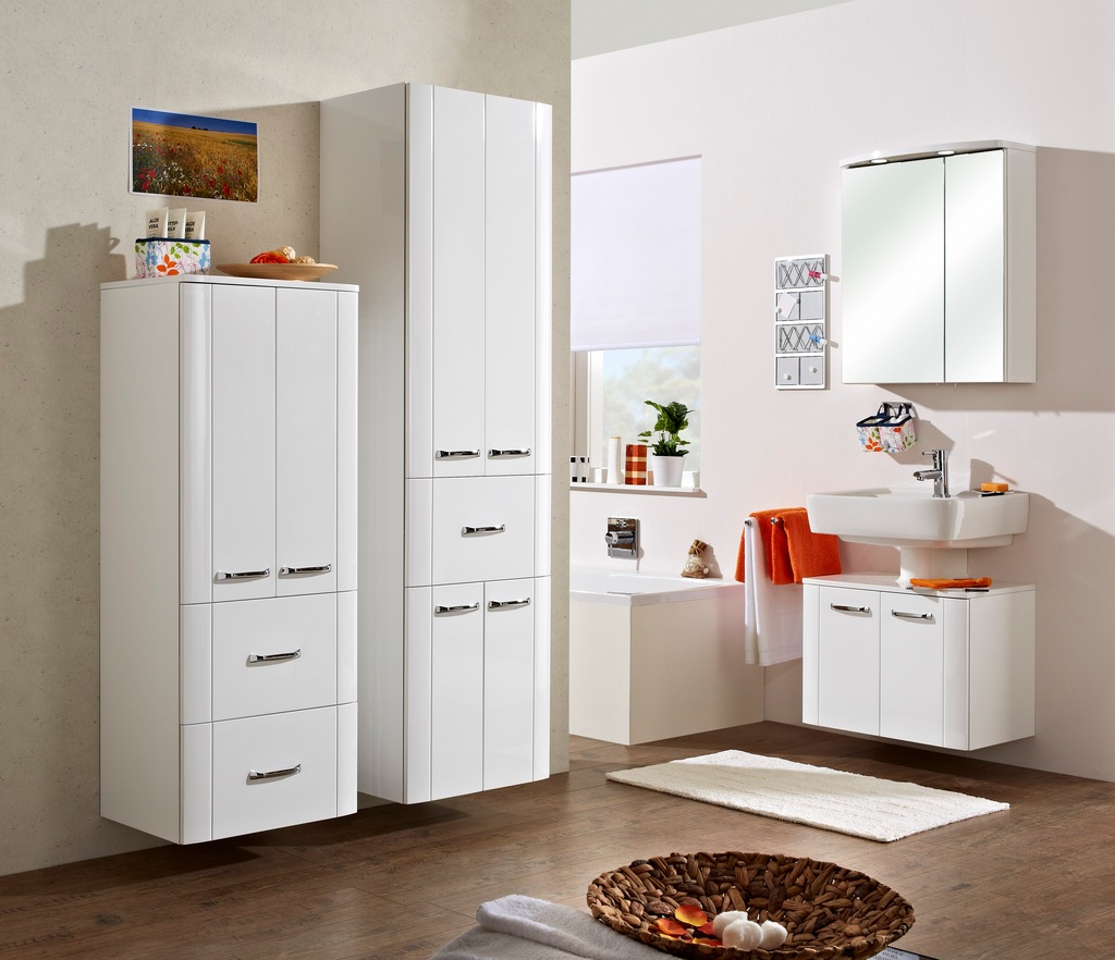 Saphir Midischrank "Midischrank Serie 3006 Badschrank 50cm,2 Türen,2 Schubl günstig online kaufen