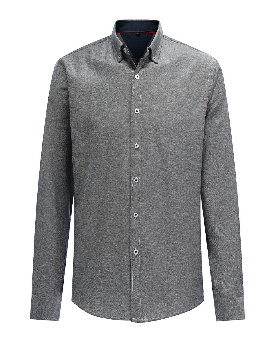 Allthemen Langarmhemd Slim Fit Businesshemd mit günstig online kaufen