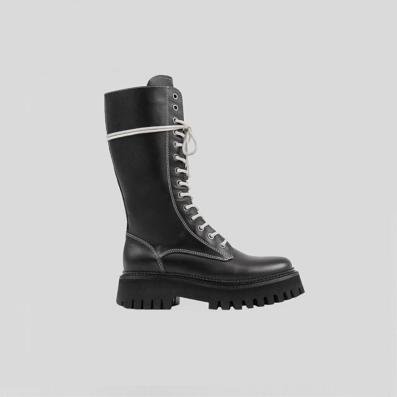 Bronx Groov-ylace-upwinter Biker Boots EU 39 Black / White günstig online kaufen