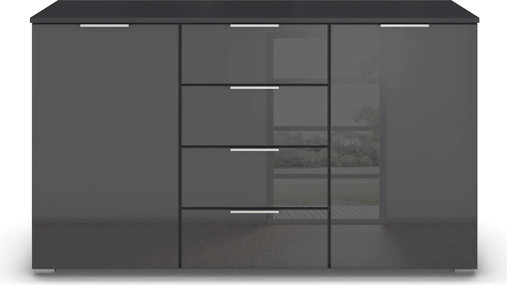 rauch Kommode "Sideboard Kombikommode Schubladenkommode AGORDO mit Glasfron günstig online kaufen