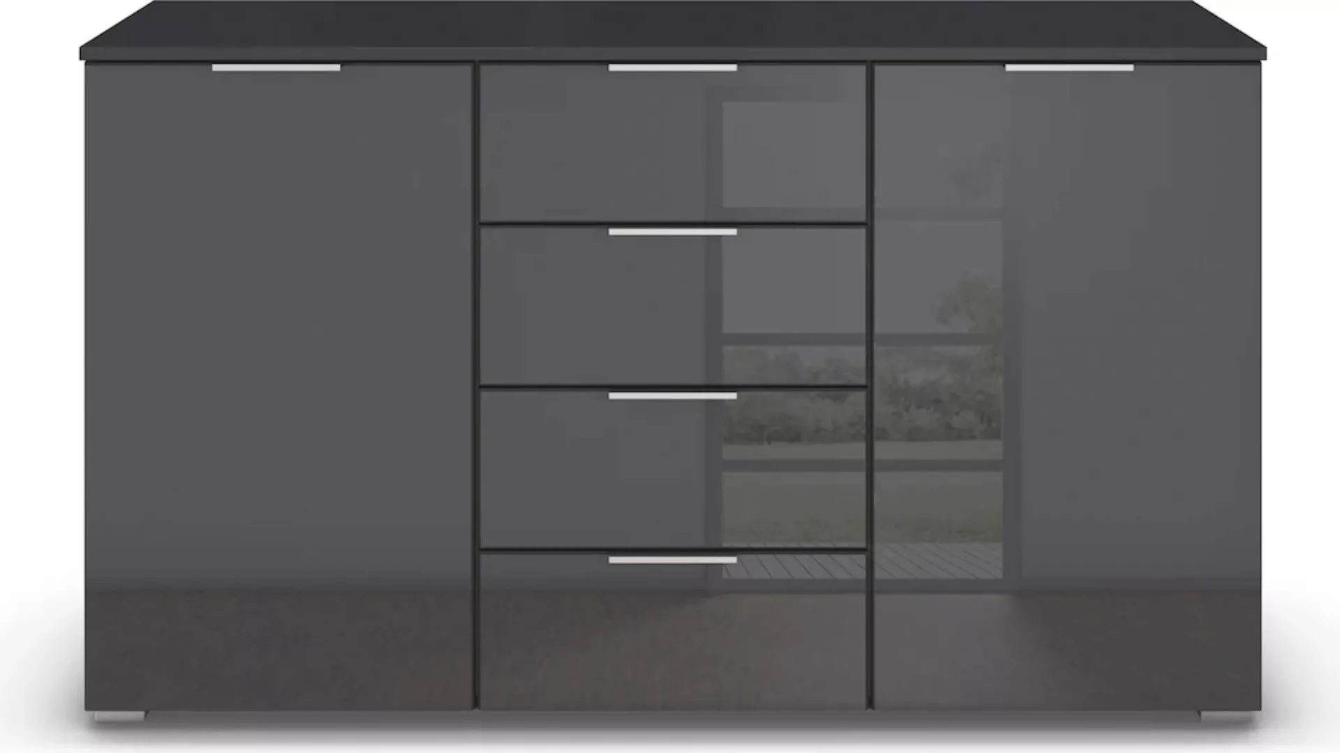 rauch Kommode "Sideboard Kombikommode Schubladenkommode AGORDO mit Glasfron günstig online kaufen