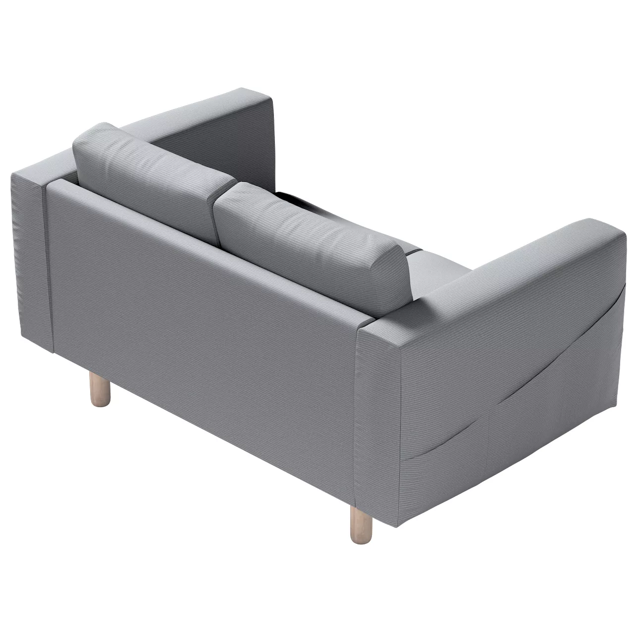 Bezug für Norsborg 2-Sitzer Sofa, hellgrau, Norsborg 2-Sitzer Sofabezug, Ma günstig online kaufen