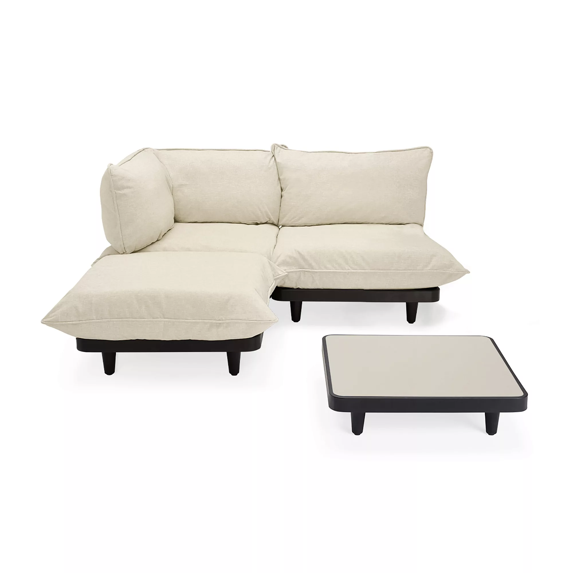 Fatboy - Paletti Outdoor Loungesofa Set Medium Links inkl. Tisch - sahara/A günstig online kaufen