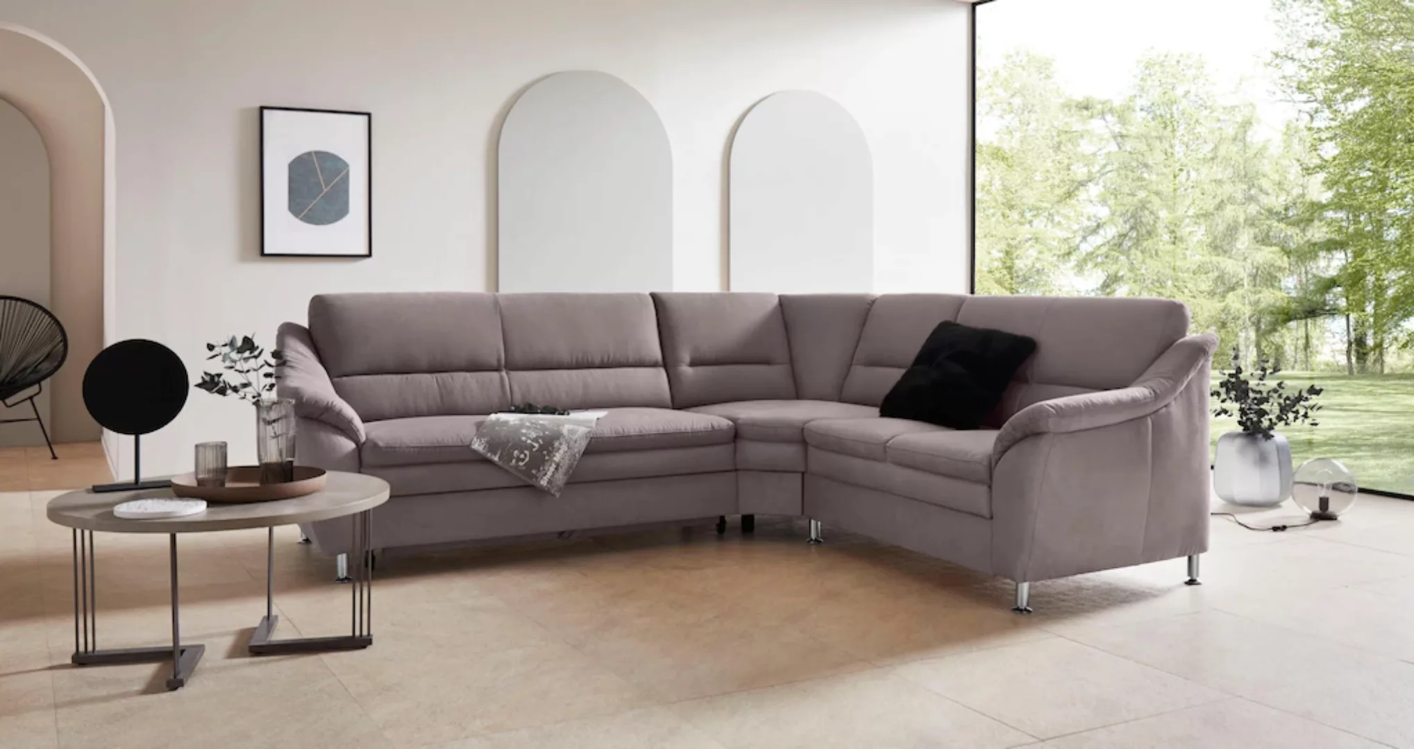 Places of Style Ecksofa "Cardoso L-Form", mit Trapezecke für mehr Sitzkomfo günstig online kaufen