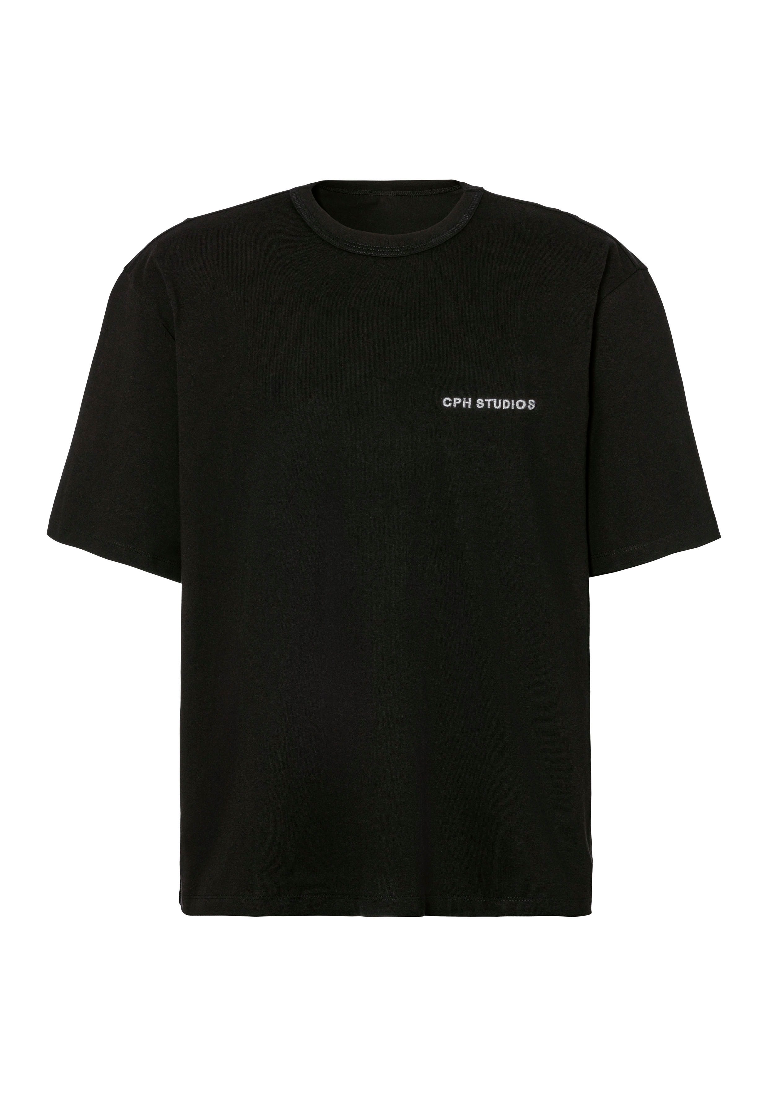 Copenhagen Studios T-Shirt "mit hochwertiger Logostickerei", Loose-fit, Ove günstig online kaufen