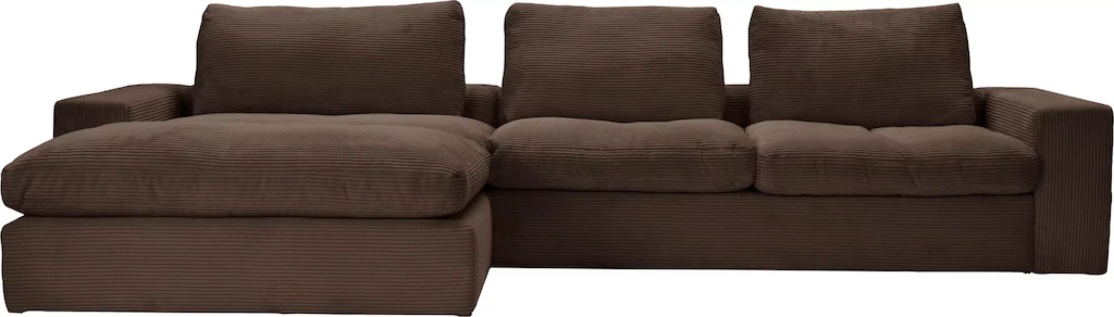 alina Ecksofa "Sandy", mit Recamiere, in modernem Cordstoff günstig online kaufen