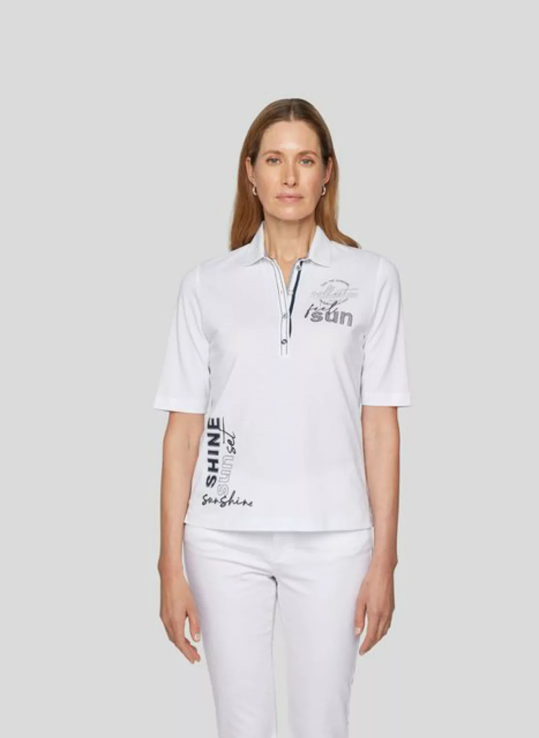 Rabe Print-Shirt RABE Polo-Shirt mit Wording günstig online kaufen