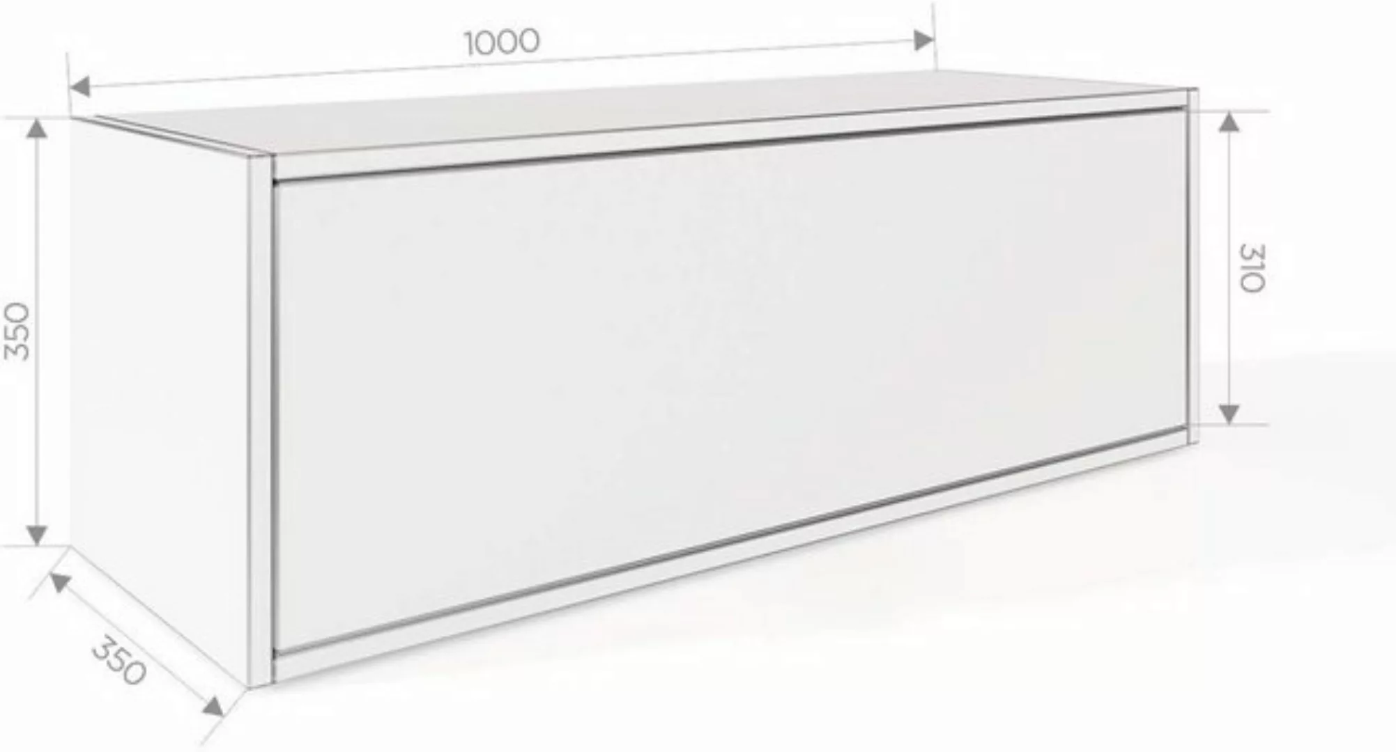 Platan Room Hängeschrank Wandschrank Küchenschrank, 100x35x35cm, für Bad, F günstig online kaufen