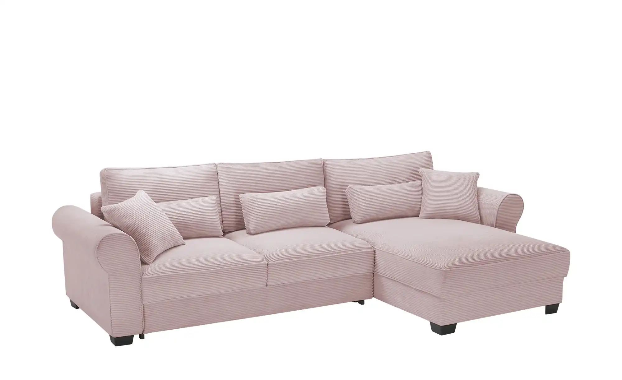 uno Ecksofa beidseitig montierbar Angelina groß ¦ rosa/pink ¦ Maße (cm): B: günstig online kaufen