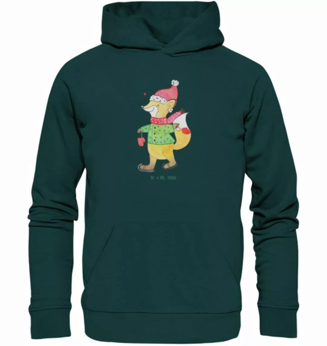 Mr. & Mrs. Panda Hoodie Fuchs Schlittschuhe Größe XL - Mid Heather Green - günstig online kaufen