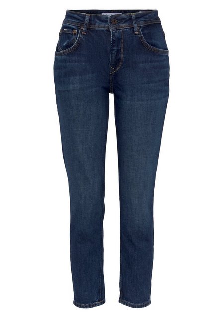 Pepe Jeans Damen Jeans VIOLET - Relaxed Fit Tapered Leg - Blau - Medium Dar günstig online kaufen