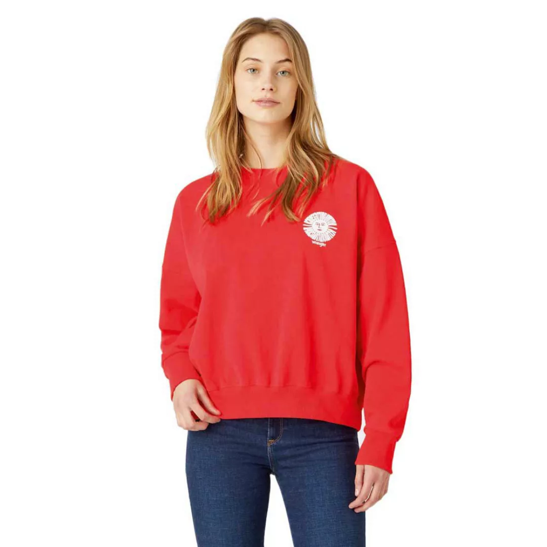 Wrangler Relaxed Sweatshirt S Poppy Red günstig online kaufen