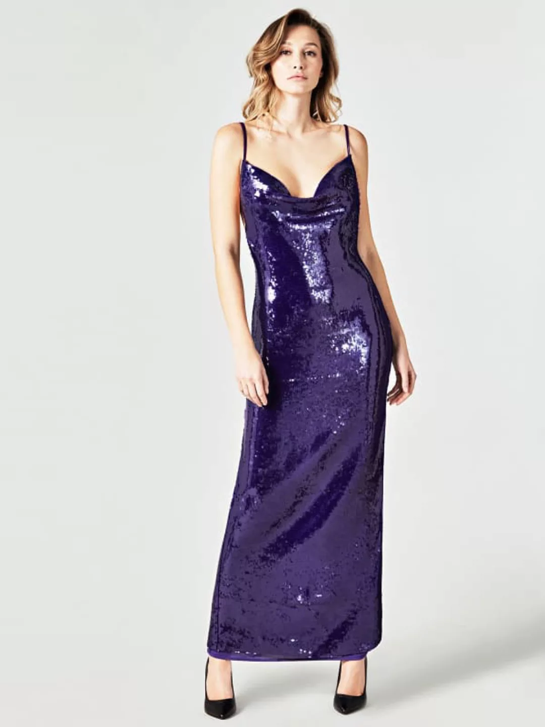 Langes Kleid Marciano Pailletten günstig online kaufen