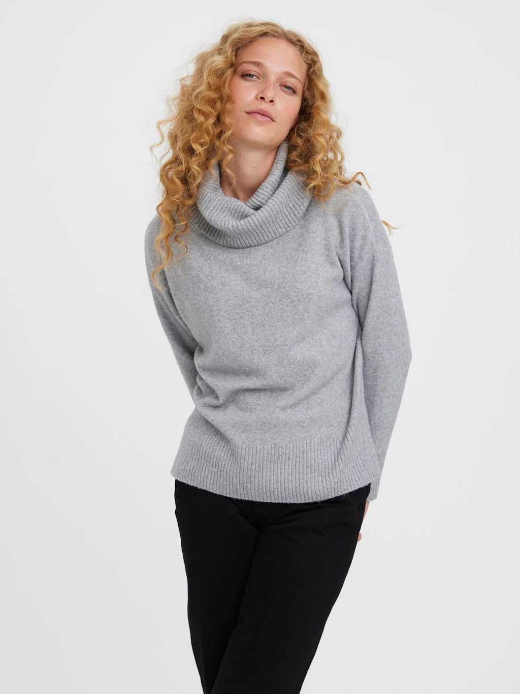 Vero Moda Rollkragenpullover VMDOFFY LS COWLNECK BLOUSE GA NOOS günstig online kaufen