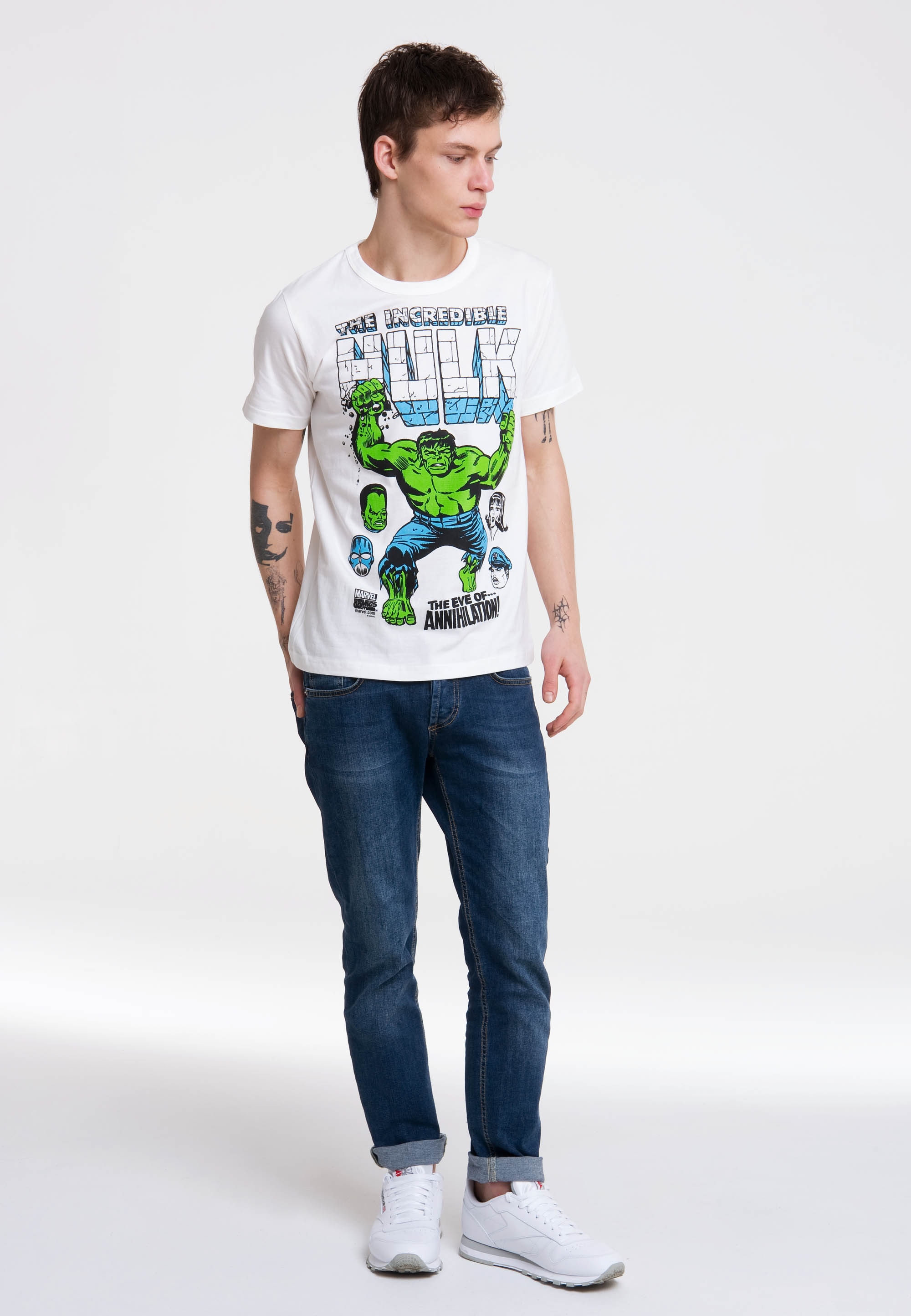 LOGOSHIRT T-Shirt "Hulk - Marvel", mit coolem Frontprint günstig online kaufen