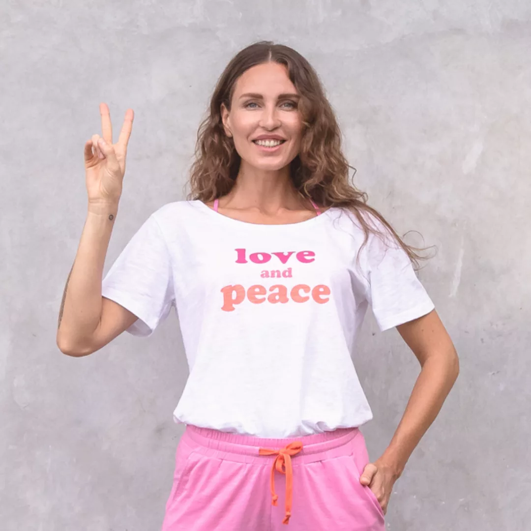 Love - Damen - Loose Cut T-shirt Aus 100% Biobaumwolle günstig online kaufen