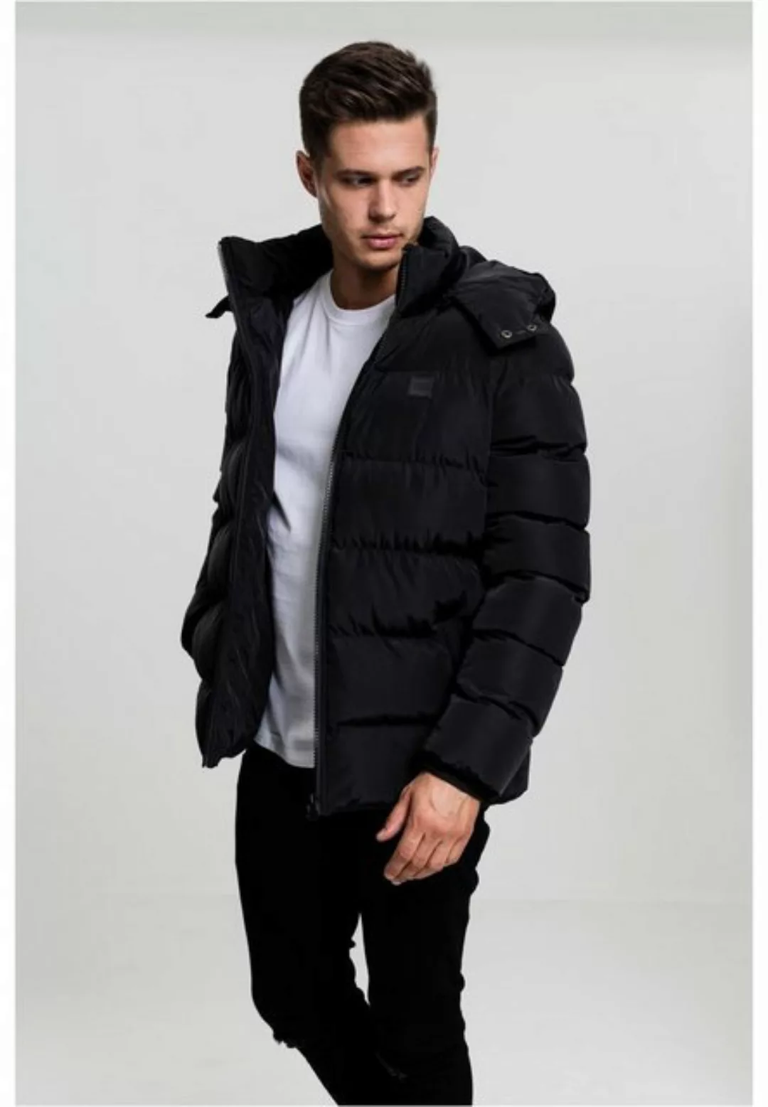 URBAN CLASSICS Winterjacke TB1807 - Hooded Puffer Jacket black XXL günstig online kaufen