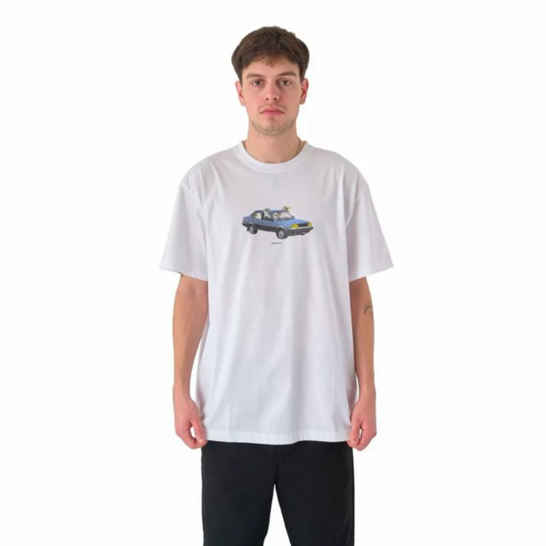 Cleptomanicx T-Shirt Carsharing - white günstig online kaufen