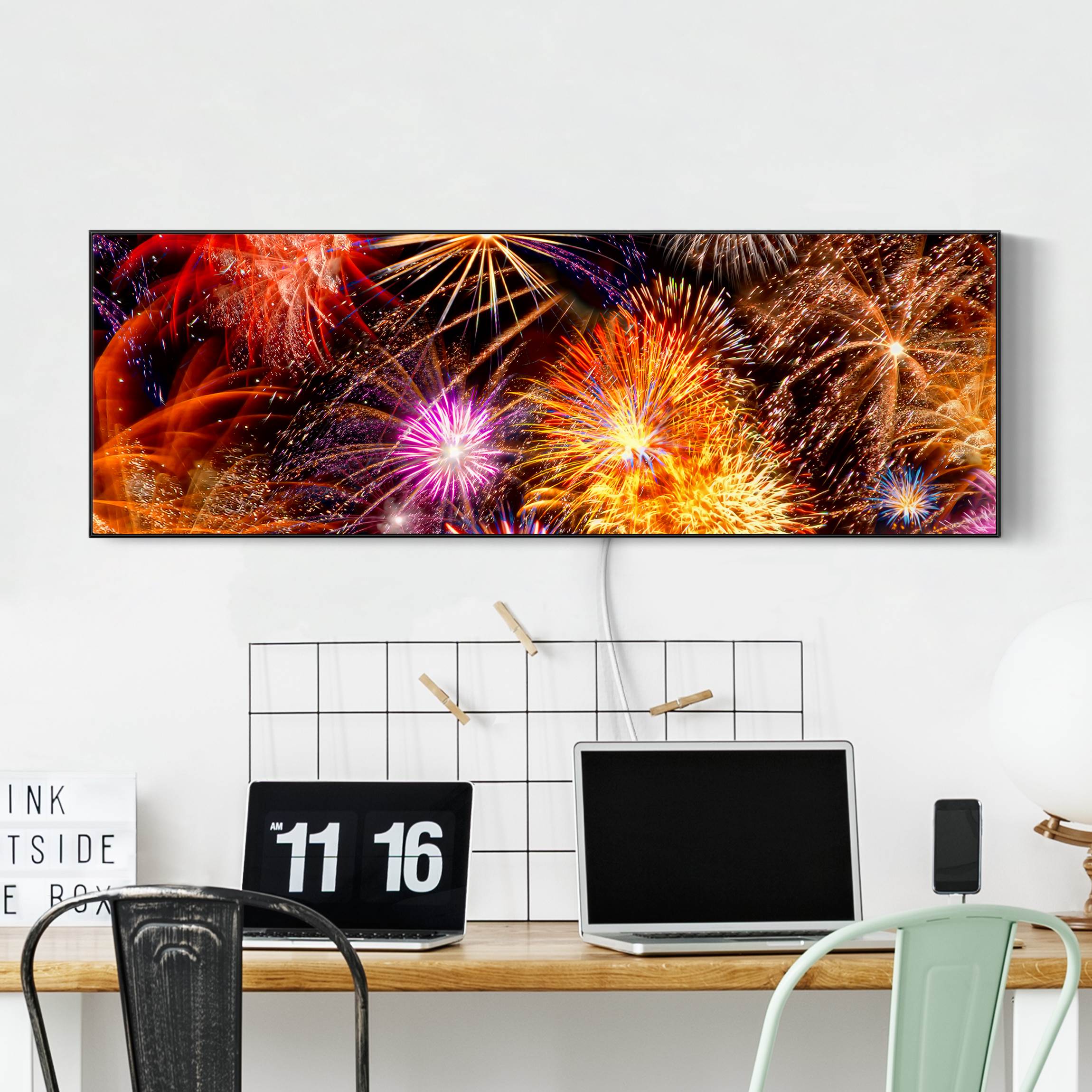 LED-Wechselbild Silvester Sky günstig online kaufen