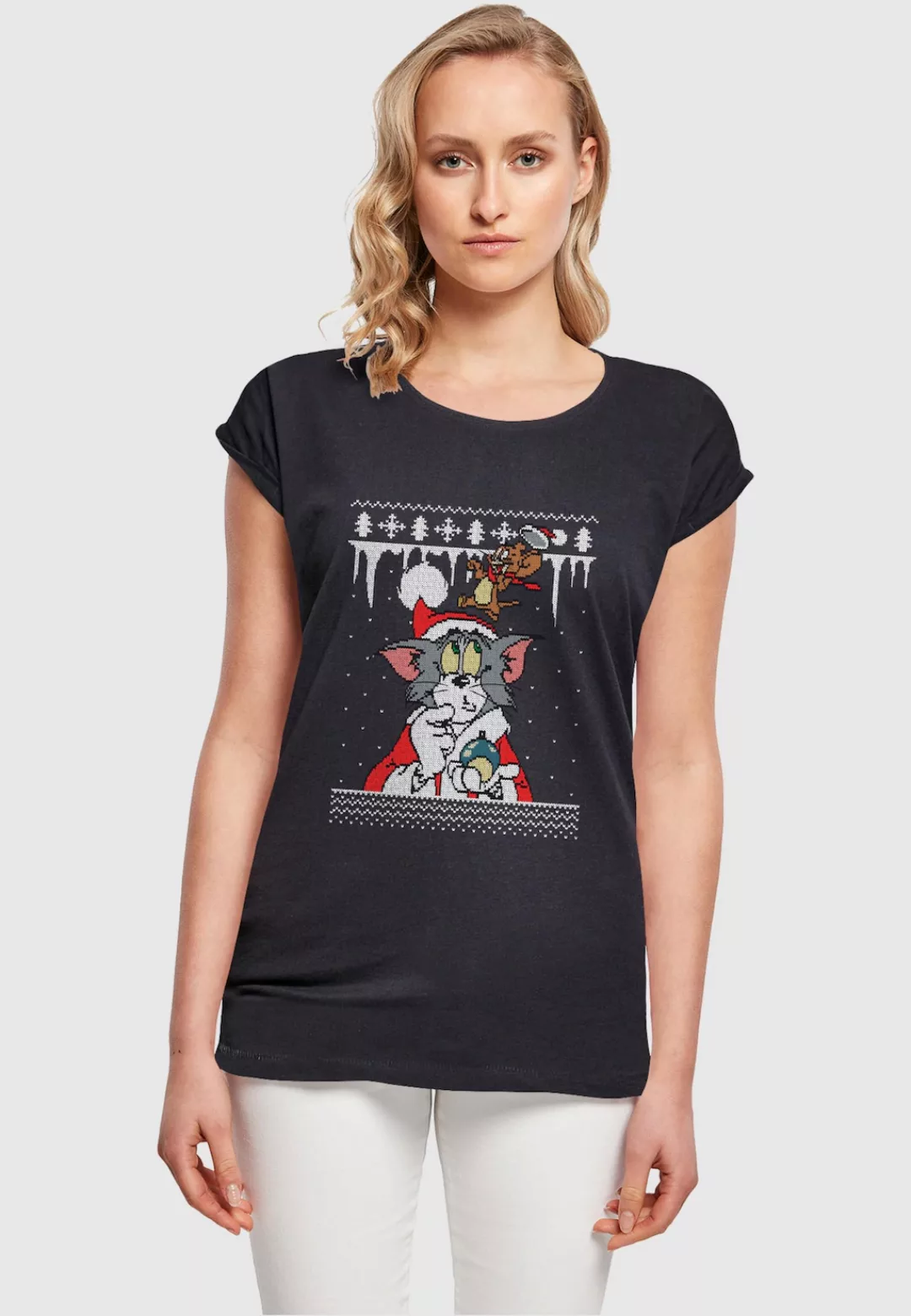 ABSOLUTE CULT T-Shirt "ABSOLUTE CULT Damen Ladies Tom and Jerry - Fair Isle günstig online kaufen