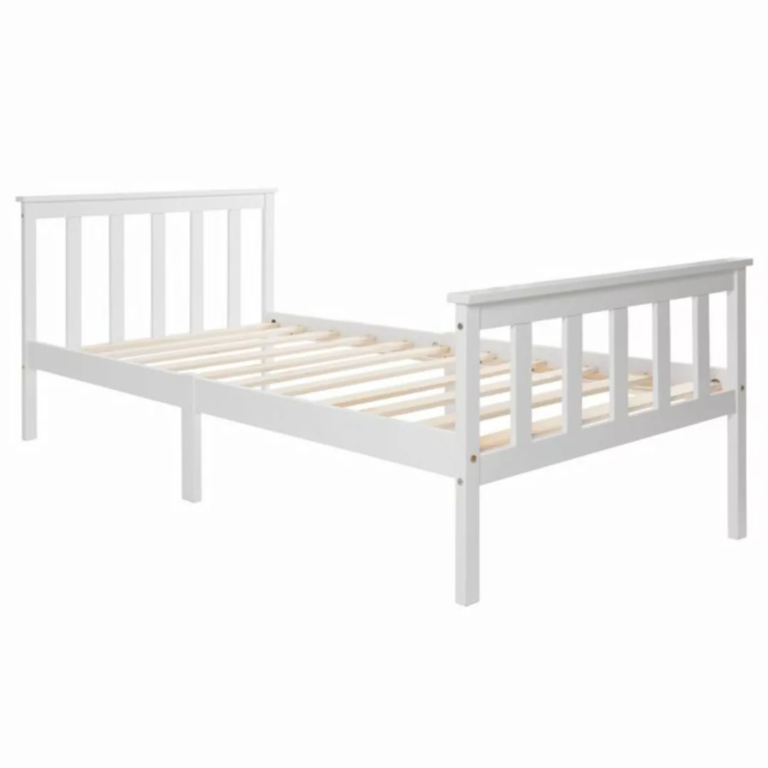 Furnishings Home Holzbett Einzelbett Jugendbett Kinderbett 90x200cm (Set, B günstig online kaufen