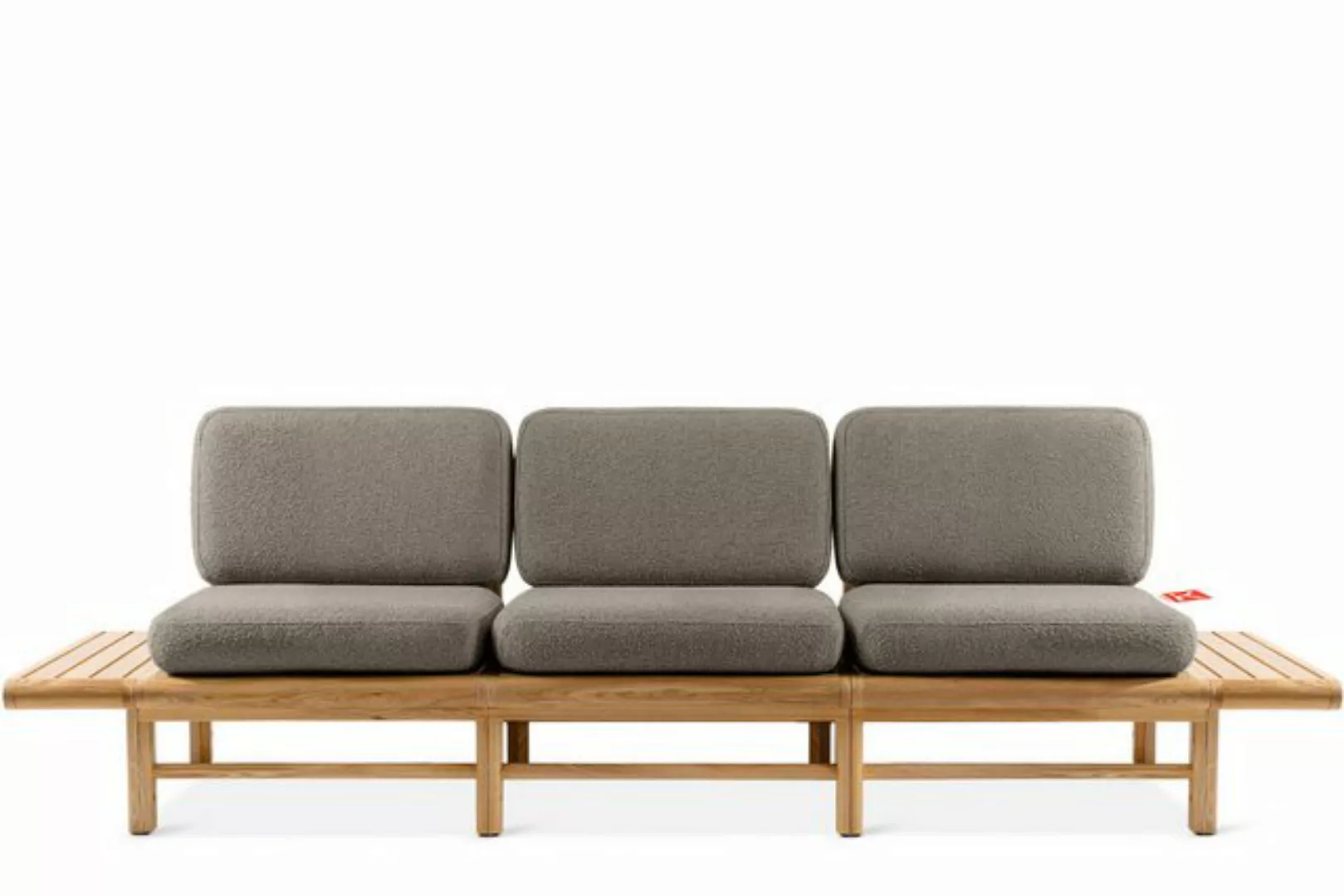 KONSIMO Sofa ATREDA Gartensofa 3-Sitzer, mit beideseitig Ablagen, hergestel günstig online kaufen