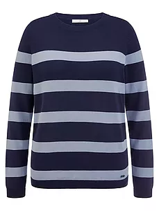 Rundhals-Pullover Emilia Lay blau günstig online kaufen