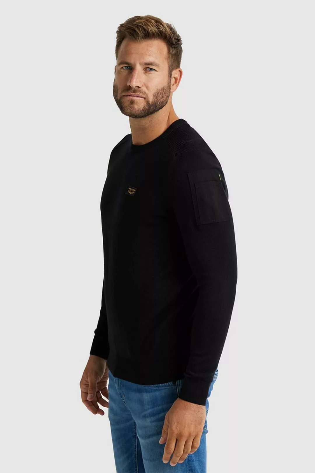 PME LEGEND Strickpullover R-NECK AMERICAN CLASSIC KNIT aus Baumwolle günstig online kaufen