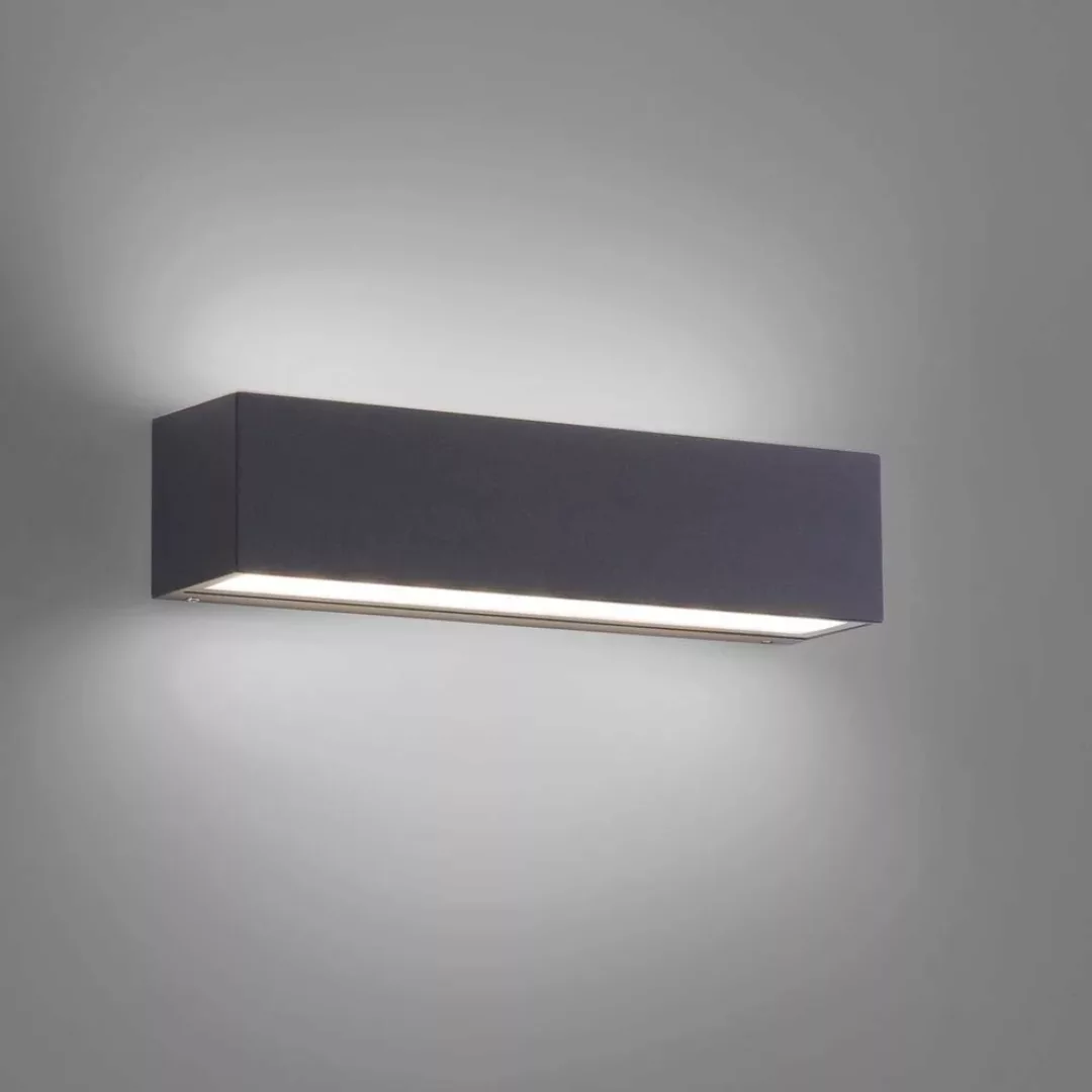 LED Außenwandleuchte Robert aus Metall in Anthrazit, 250 mm Up- and Down günstig online kaufen