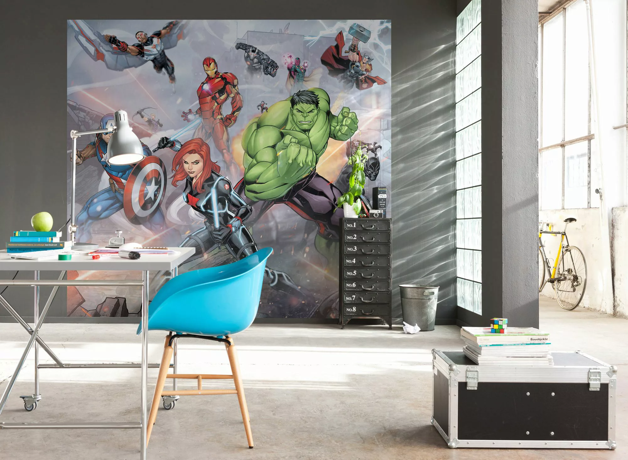 Komar Fototapete Avengers Street Revenge IADX6-074 B/H: ca. 300x280 cm günstig online kaufen