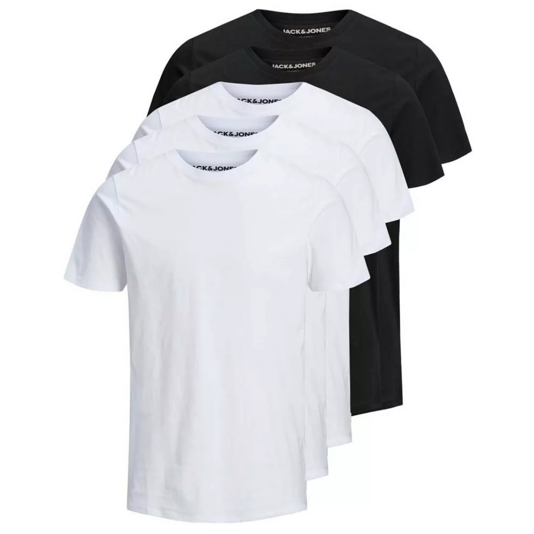 Jack & Jones Organic Basic 5 Pack Kurzärmeliges T-shirt XL Black / Pack 3 W günstig online kaufen