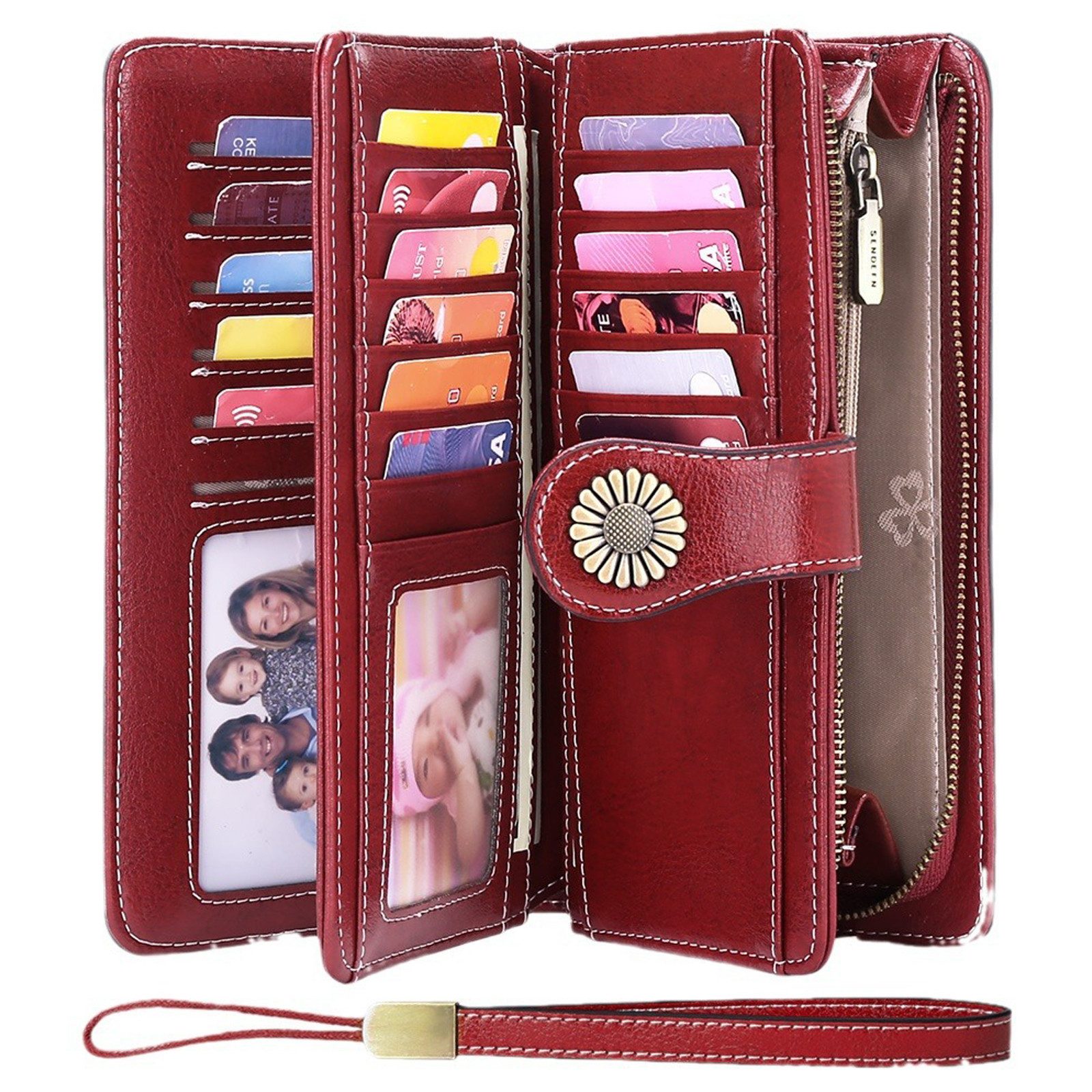MODFU Geldbörse Handytasche Kurz Geldbeutel Portemonnaie günstig online kaufen
