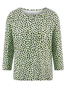 Rundhals-Shirt 3/4-Arm Rabe mehrfarbig günstig online kaufen