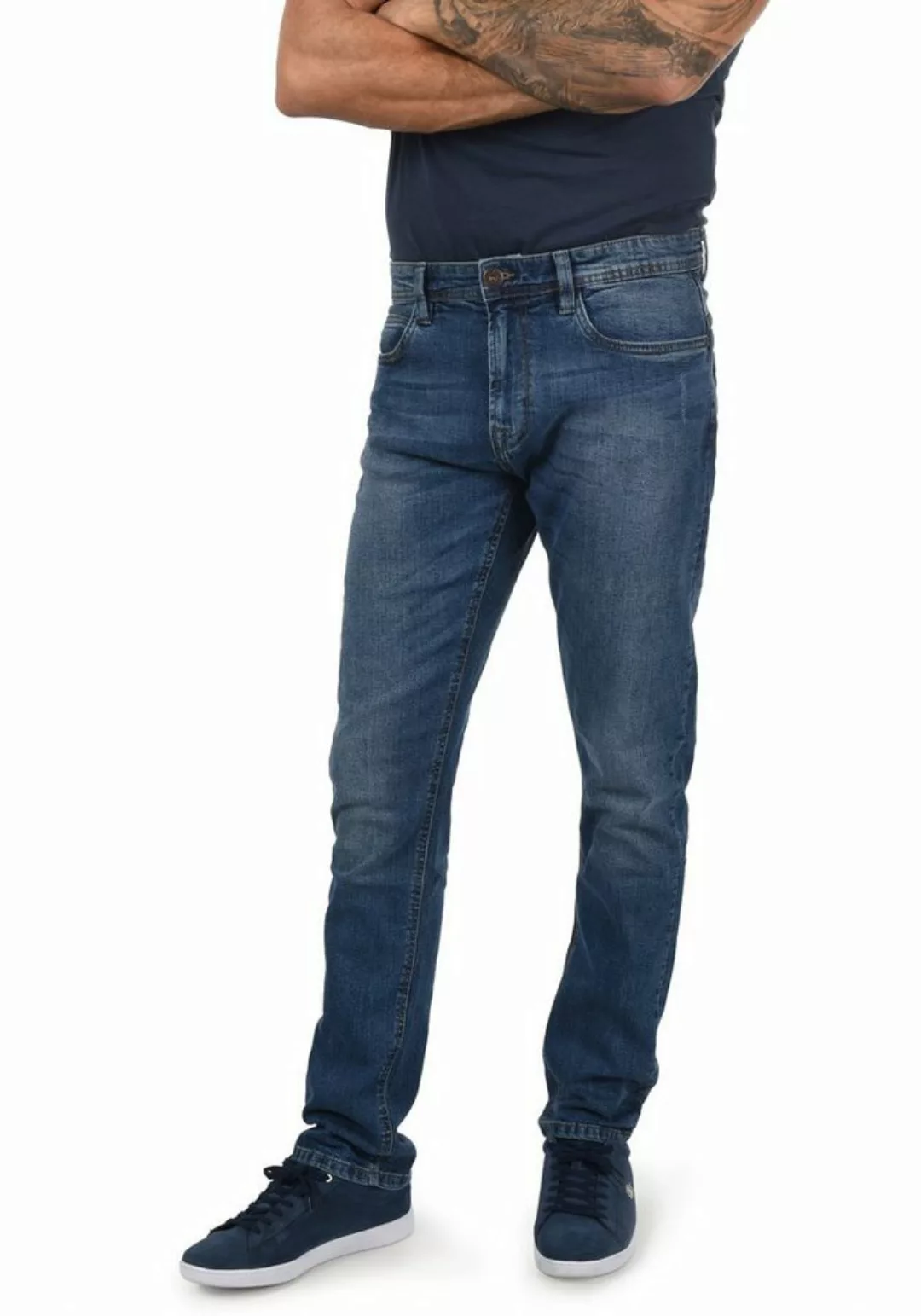 Indicode 5-Pocket-Jeans IDQuebec Denim Hose im Washed-Out Look günstig online kaufen