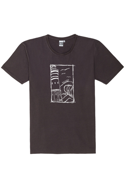Herren T-shirt Mit Leuchtturm Aus Biobaumwolle, Hergestellt In Portugal Ilp günstig online kaufen