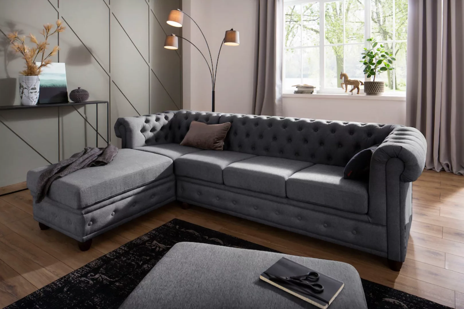 Home affaire Chesterfield-Sofa "New Castle" günstig online kaufen