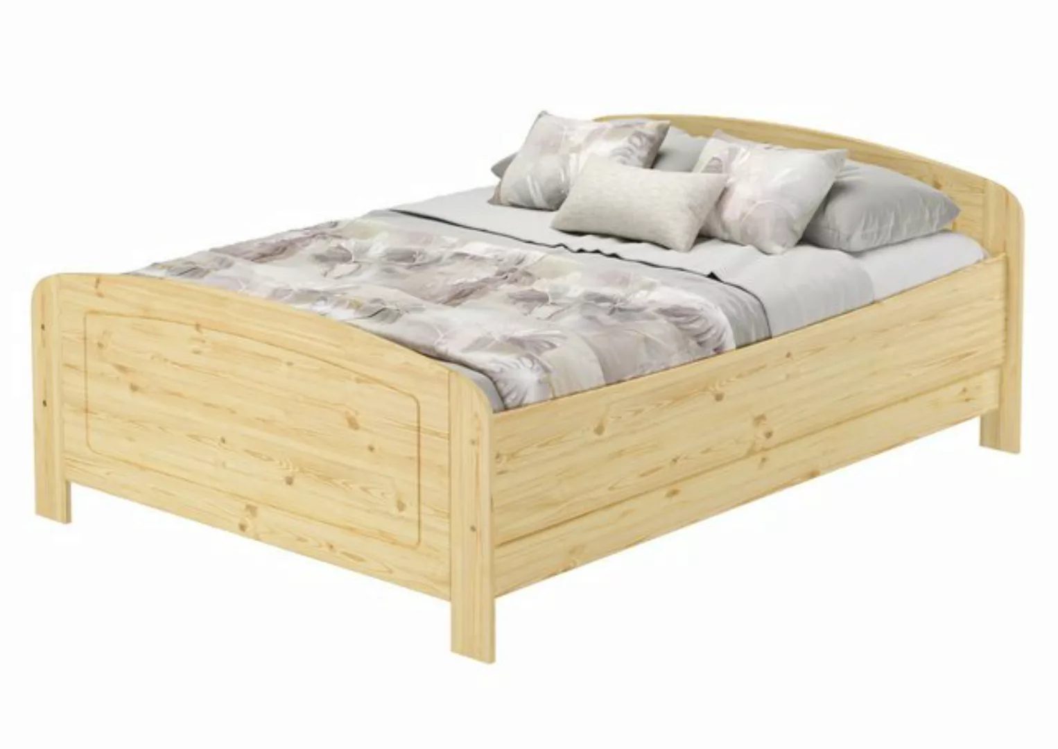 ERST-HOLZ Einzelbett Seniorenbett Massivbett Überlänge extra hoch Doppelbet günstig online kaufen