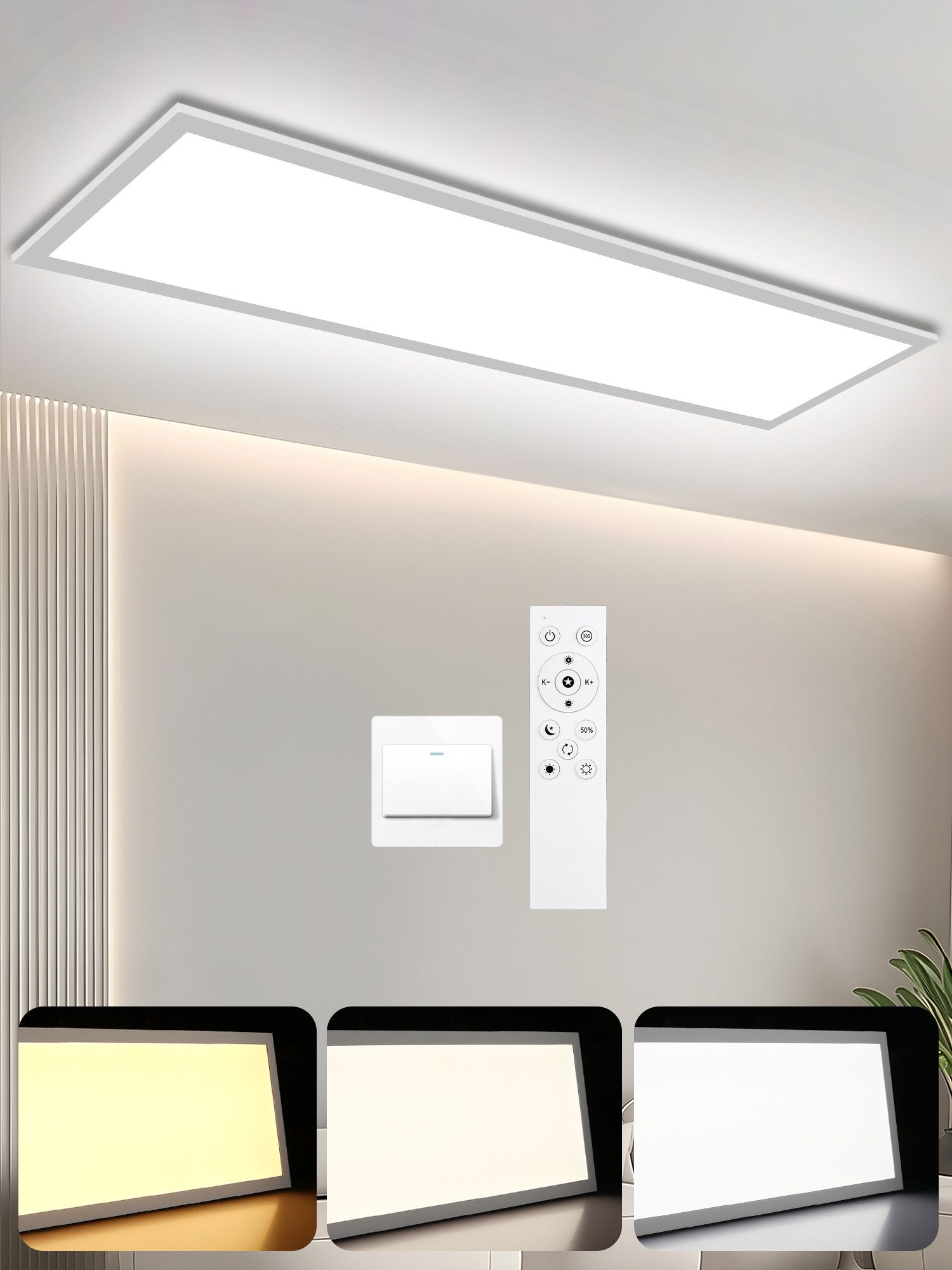 Oraymin LED Panel Deckenleuchte CCT LED günstig online kaufen