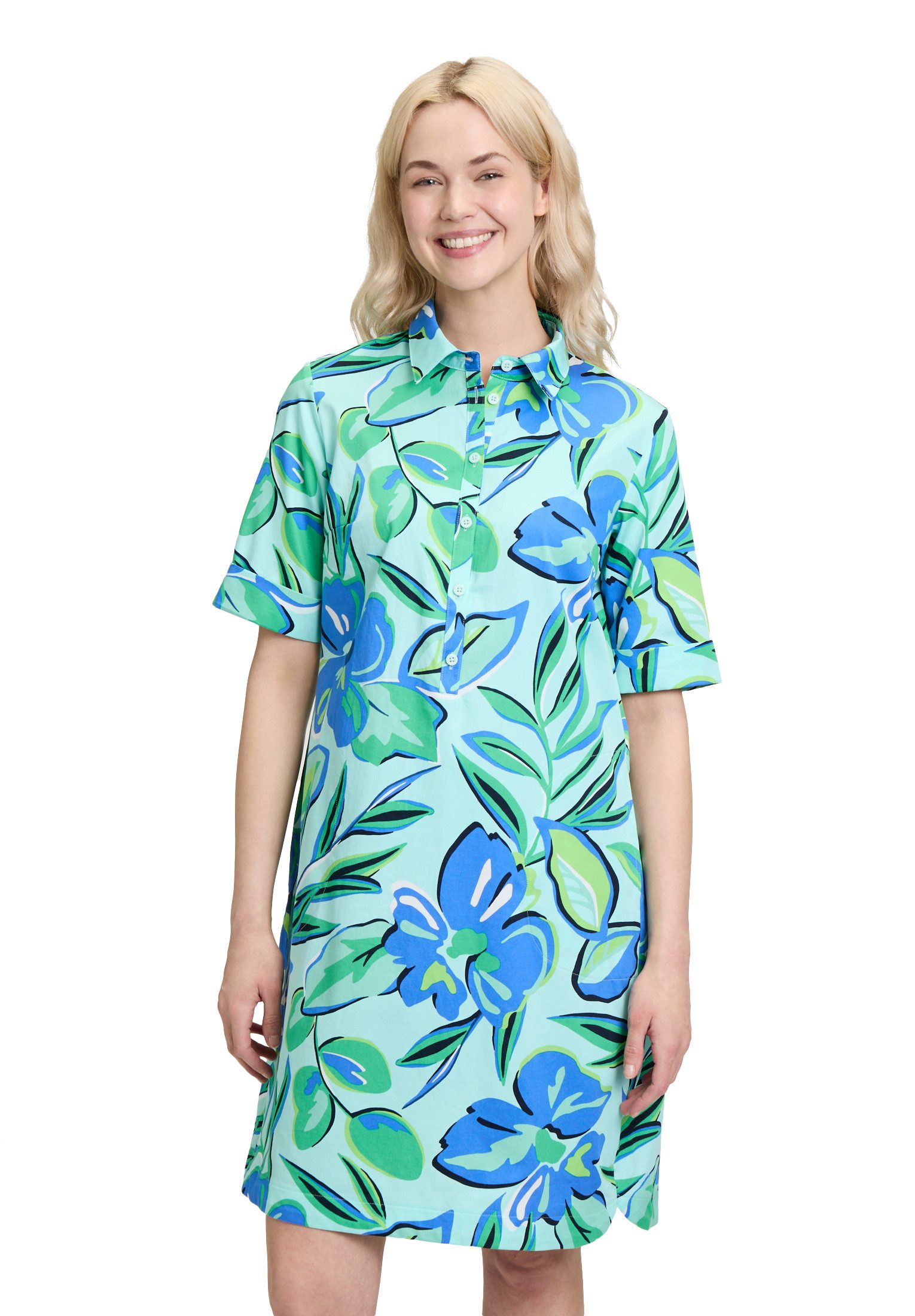 Betty Barclay Druckkleid "Betty Barclay Damen Casual-Kleid mit Stehkragen", günstig online kaufen