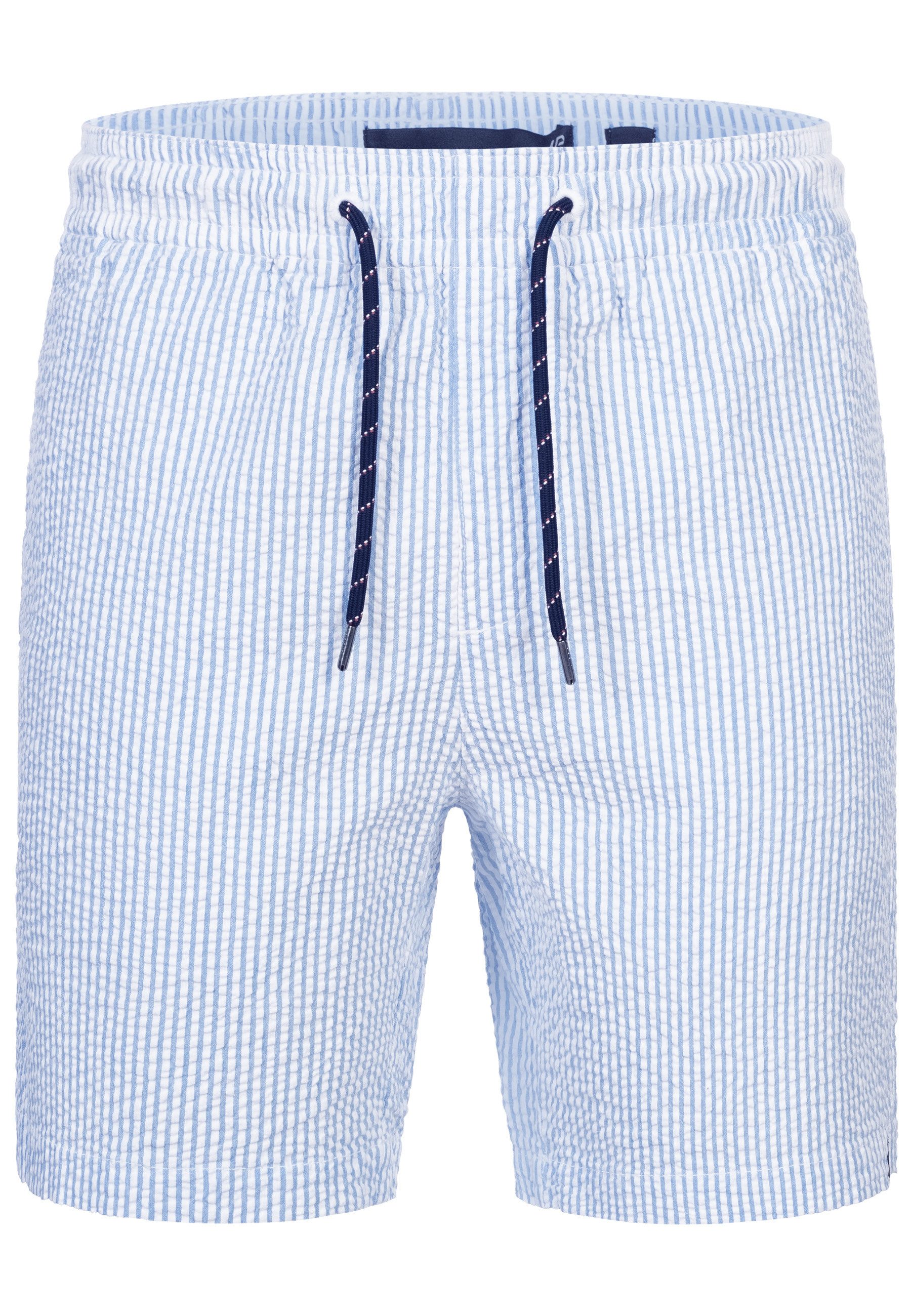 Indicode Chinoshorts INAlizzo aus Seersucker-Material für günstig online kaufen