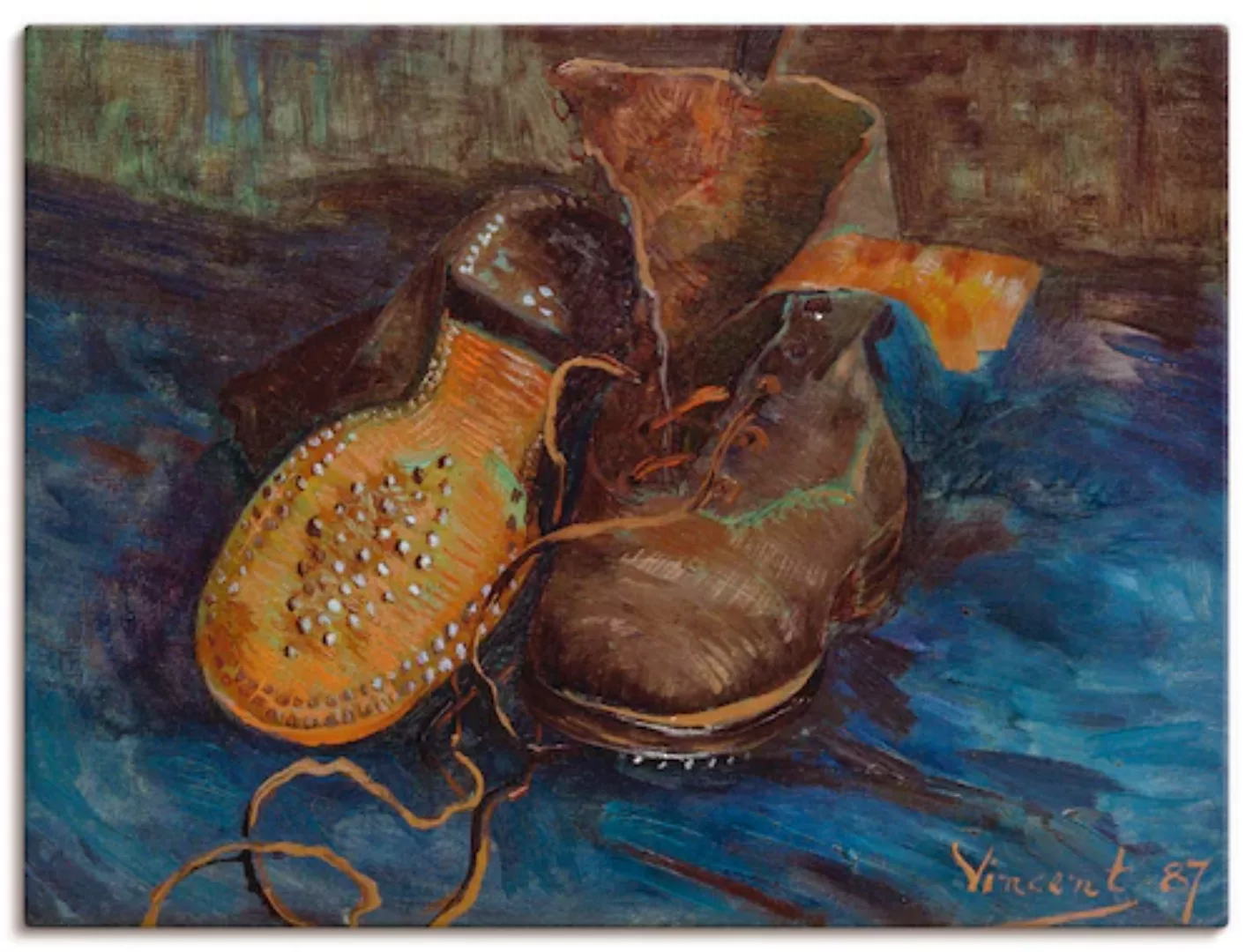 Artland Leinwandbild "Ein Paar Stiefel 1887", Mode, (1 St.) günstig online kaufen